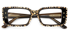 Women's Rectangle Eyeglasses Frames With Leopard Color