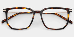 Michelle Rectangle Tortoise Eyeglasses in Lightweight Frame | ZEELOOL
