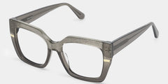 Mavis Square Gray Sparkle Glitter Eyeglass Frames | ZEELOOL