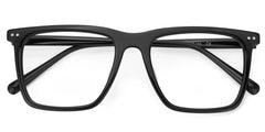 Frantz Thin Black Square Glasses For Men | Zeelool