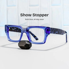 Orson indigo glasses with Rectangle Frame Online | ZEELOOL