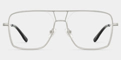 Debbie Silver Metal Frame Aviator Glasses | ZEELOOL x Prabal Gurun