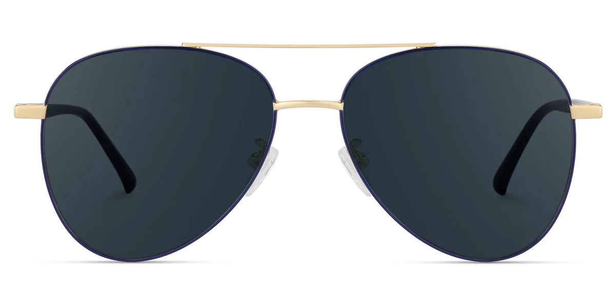 Paige Aviator Black-Gold Sunglasses | Zeelool Glasses
