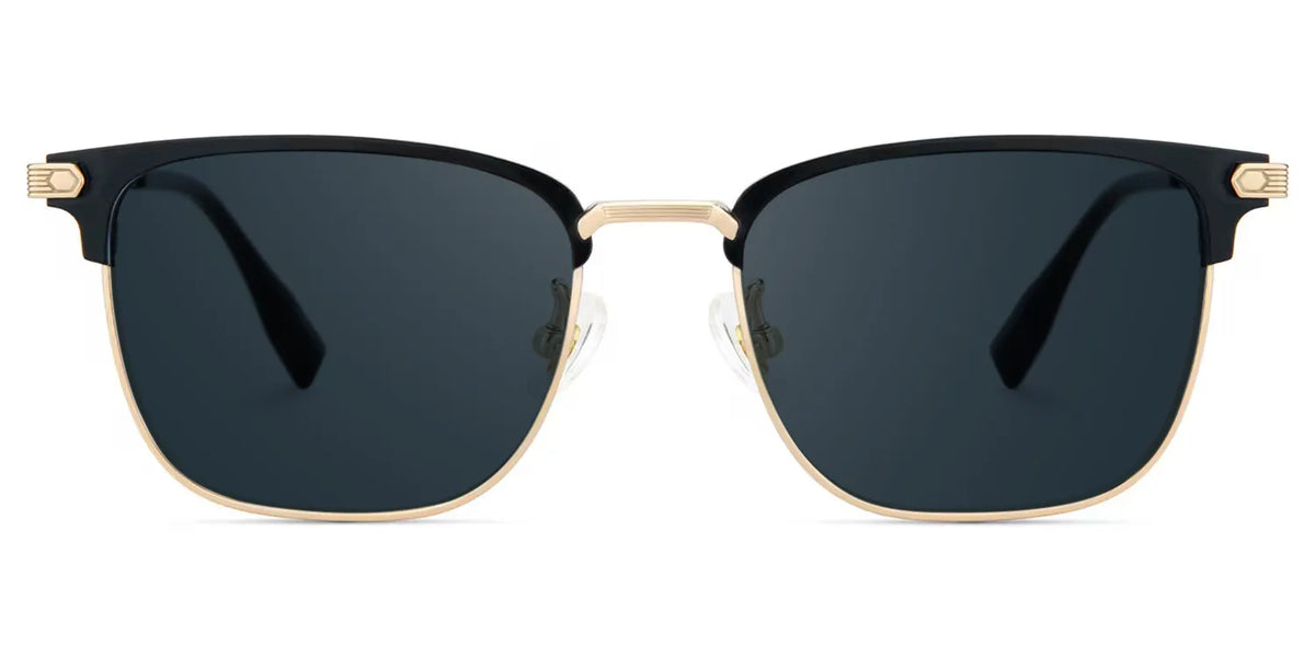 Men's Titanium Eyeglass Frames with Browline Shape