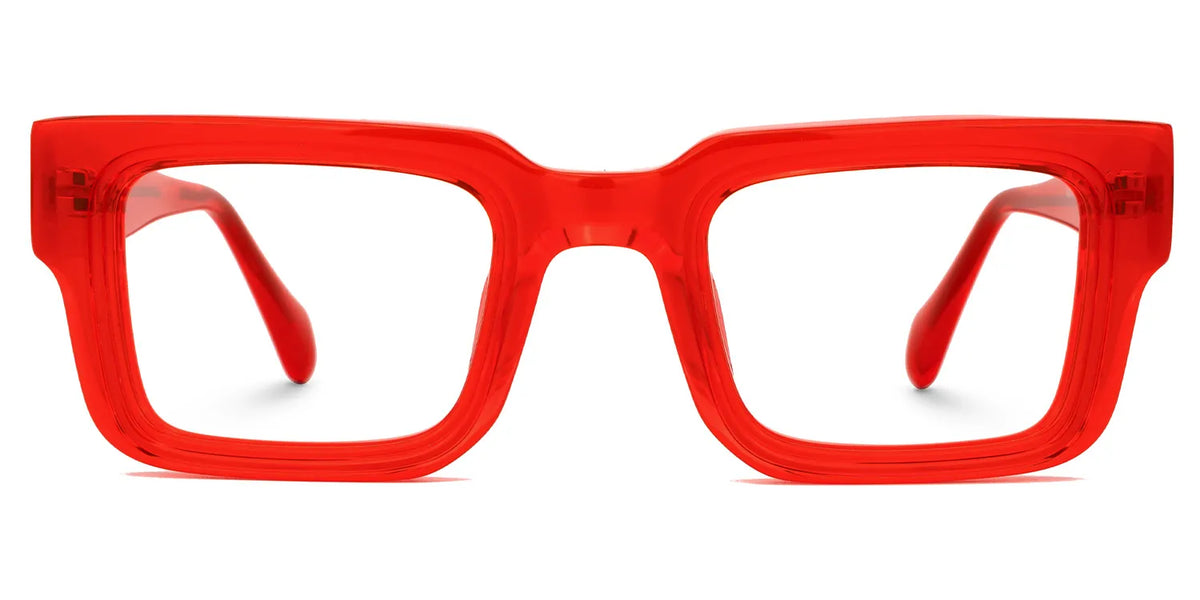 Glaucia Square Red Glasses | Zeelool Glasses
