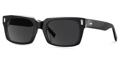 Designer Rectangular Glasses with Clear Rim of Black Frame