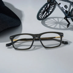 Cozy Dark Gray Frame Glasses with Rectangle Frame Online | ZEELOOL