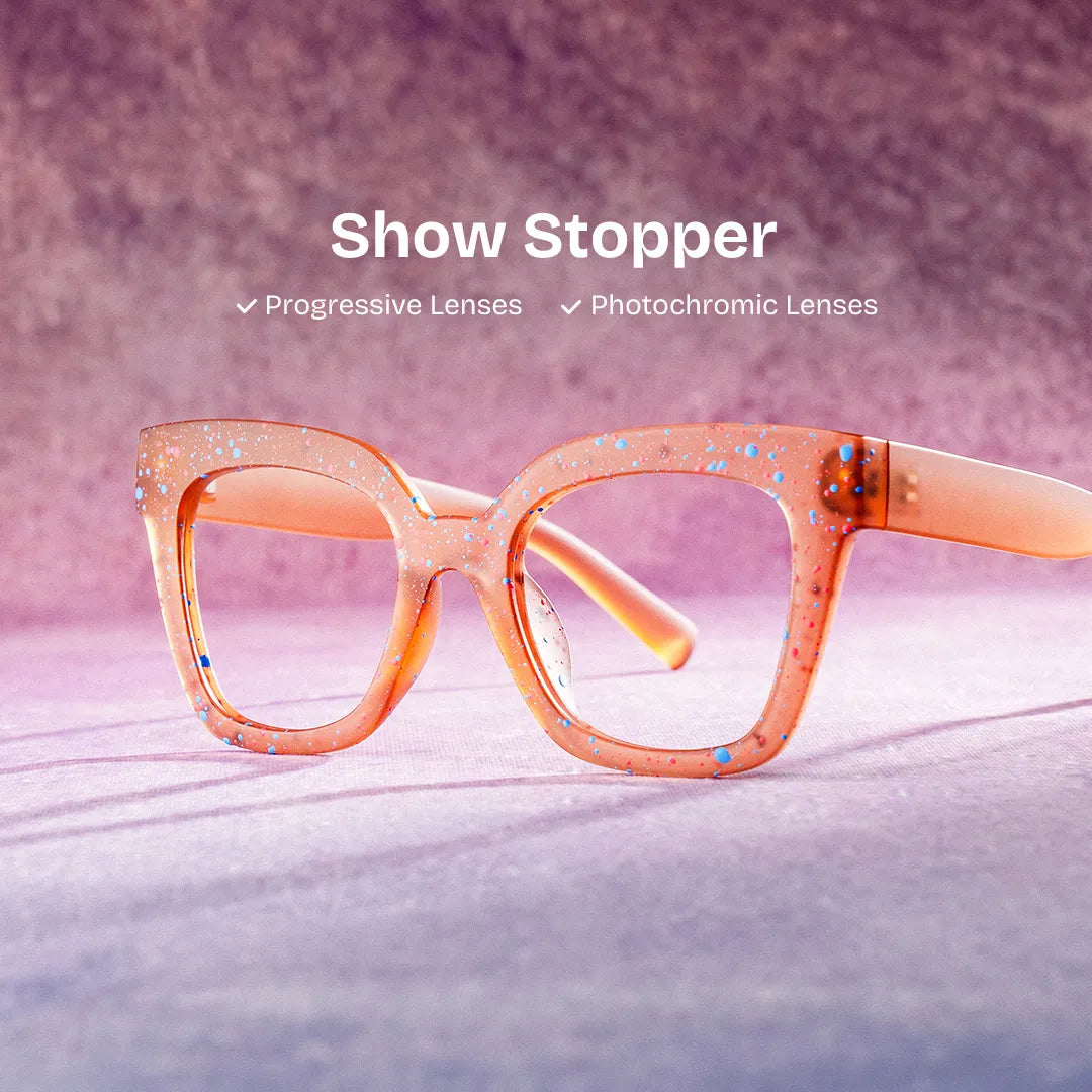 Malcolm Large Square Nerdy Glasses with Matte Brown