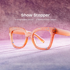 Malcolm Large Square Nerdy Glasses with Matte Brown