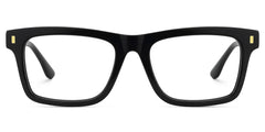 Men's Black Eyeglasses With Rectangle Shape