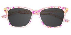 Eliot Rectangle Eyewear with Pink