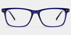 Eleanor Blue Full Rim Rectangle Eyeglasses in TR90 Metrial | ZEELOOL