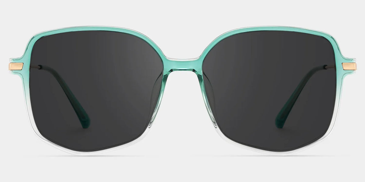 Payton Geometric Green Sunglasses | Zeelool Glasses