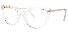 Lucas Cat Eye Glasses with Clear Frames | Zeelool