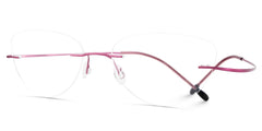 Evelyn Cat Eye Pink Glasses | Zeelool Glasses