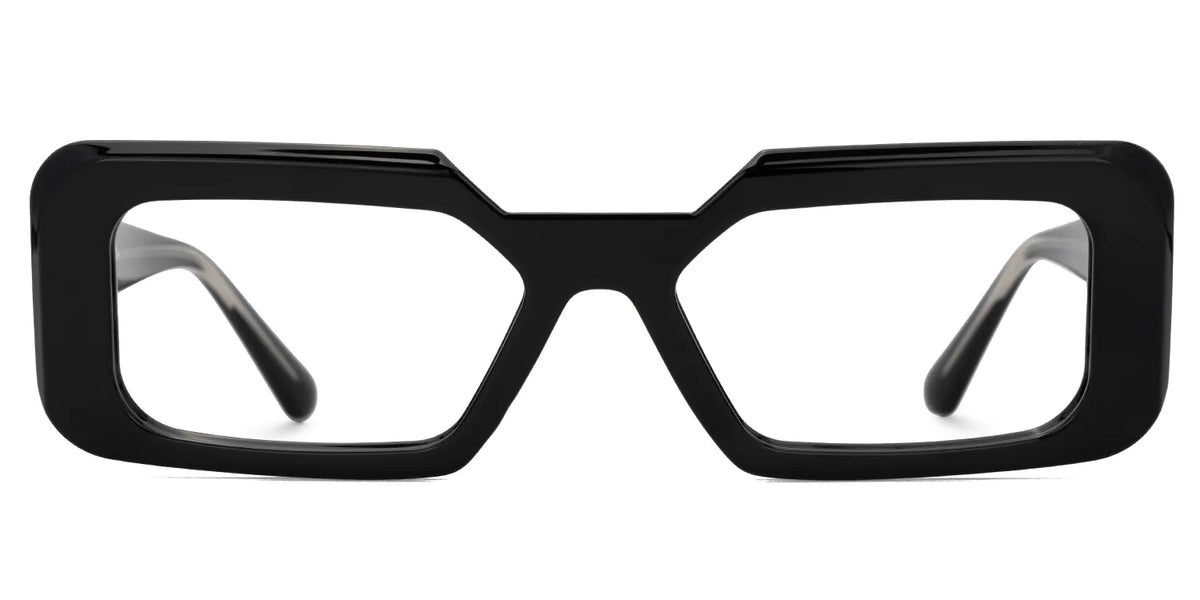 Tasew Black Eyeglasses with Rectangle Design