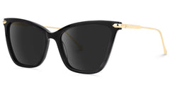 Hilary Butterfly Black Sunglasses | ZEELOOL