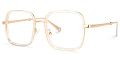 Ozzy Square Clear Glasses | Zeelool Glasses