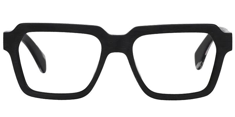 Richard Rectangle Eyeglasses with Black Matte Frames