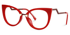 Jacqueline Cat Eye Red Glasses | Zeelool Glasses
