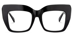 Charmaine Cateye Black Eyeglasses & Wide Frames
