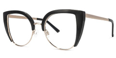 Brewer Cateye Black Frame Glasses | Zeelool Optical