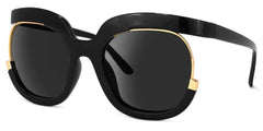 Darice Round Black Sunglasses | Zeelool Glasses