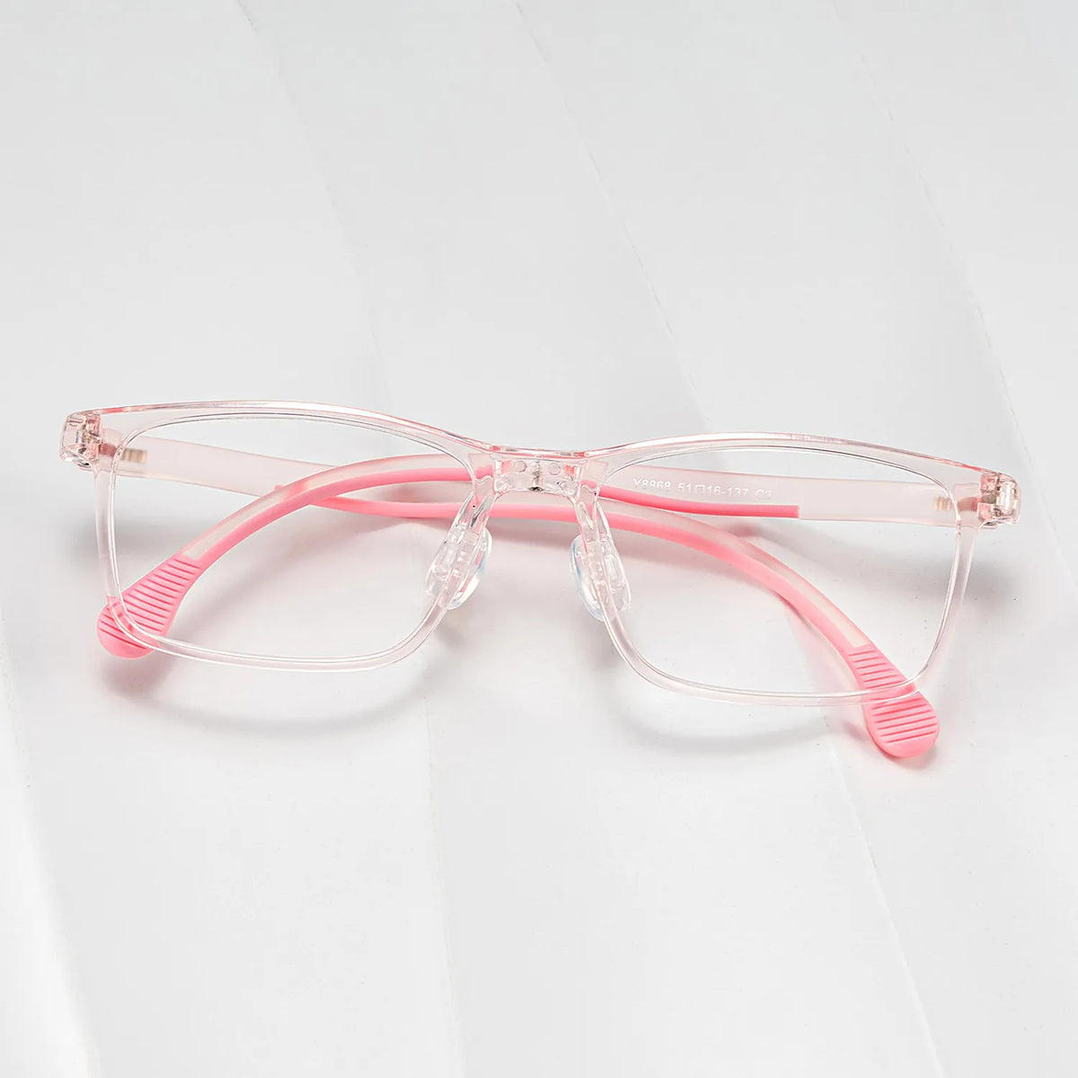 Sunny Rectangle Pink Frame Eyeglasses for Tween