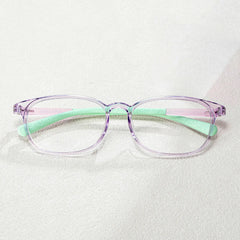 Kids Oval  Purple Amaker Frame Glasses | Zeelool