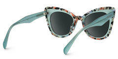 Dunkley Designer Sunglasses in Cateye Green Frame