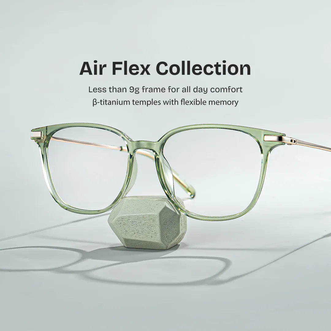Florence Turquoise Eyeglasses in TR90 Full Rim for Women | ZEELOOL
