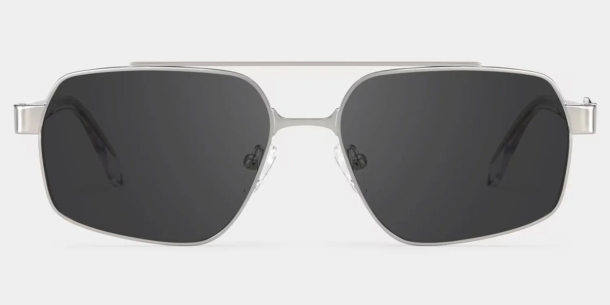 Sterling Eyeglasses in Aviator Silver Frame | ZEELOOL