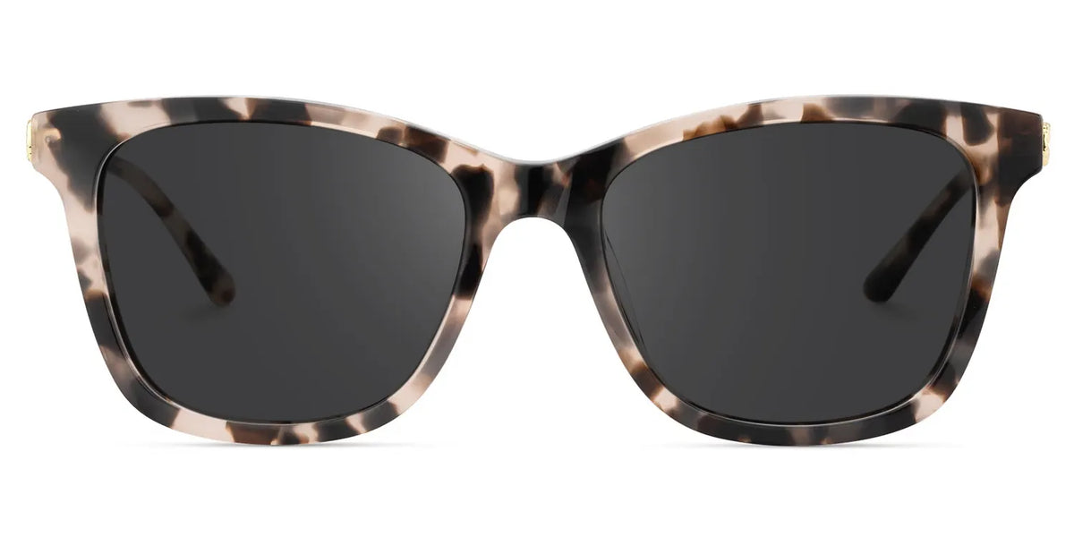 Large Rectangle Eyeglasses With Woven Metal Temples