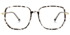Brown Tortoise Glasses With Geometric Shape
