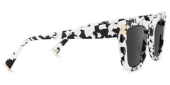 Cow Print Glasses with Square Frames