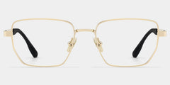 Jameson Gold Frame Prescription Glasses with Geometric Shape | ZEELOOL