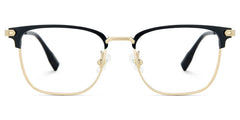 Men's Titanium Eyeglass Frames with Browline Shape