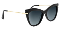 Indira Cat Eye Black Sunglasses | Zeelool Glasses