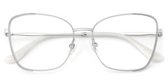 Kai Eyeglasses in Butterfly Silver Frame | Zeelool