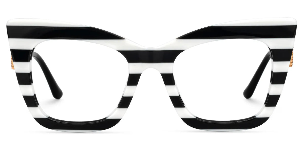 Cagle Designer Eyeglasses in Cateye Clear Frame