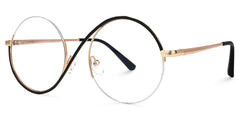 Witch Glasses - Flozif Round Black Frame Glasses | Zeelool