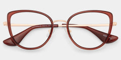 Celine Cat-eye Red Burgundy Eyeglass Frames for Women | ZEELOOL