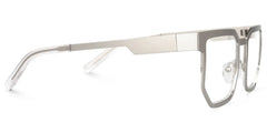 Barber Geometric Silver Eyeglasses and Glasses Frames