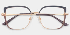Grasso Square Two-Tone Eyeglasses & Metal Frames