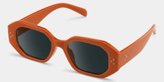 Soleil orange Frame Polarized Sunglasses with rectangle Style Online | ZEELOOL