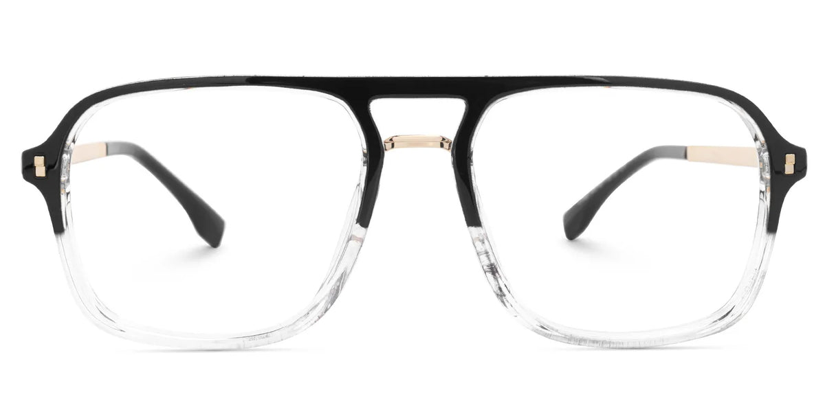 Aviator Kilworth Black-Clear Glasses deals -Zeelool Glasses