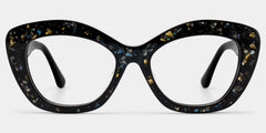 Giselle Black Cat Eye Glasses with Rhinestones | ZEELOOL