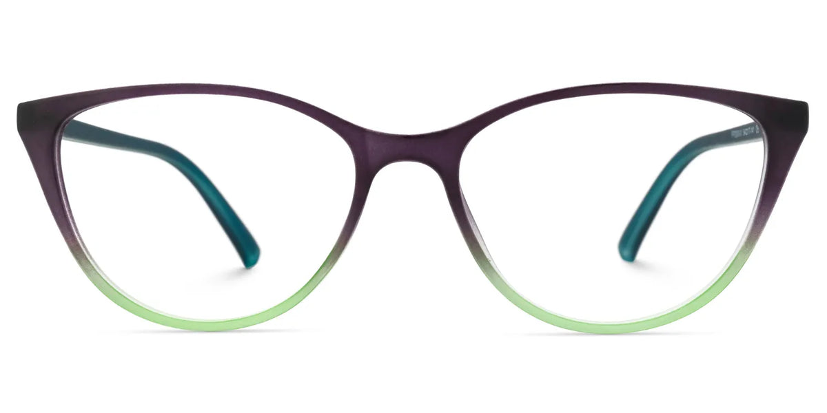 Lucy Cat-Eye Purple-Green Frame Glasses | Zeelool
