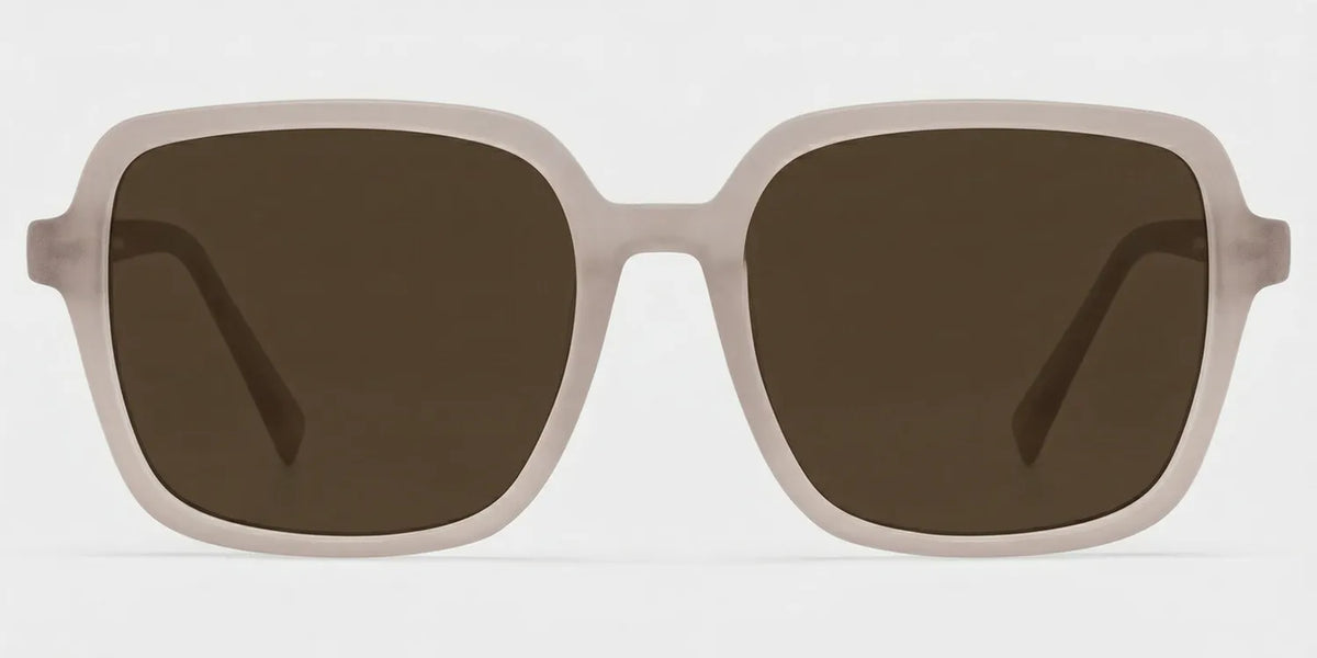 Kenneth Khaki Square Glasses for Ladies | ZEELOOL