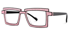 Zephyr Pink Glasses in Cyberpunk Style Eyeglasses